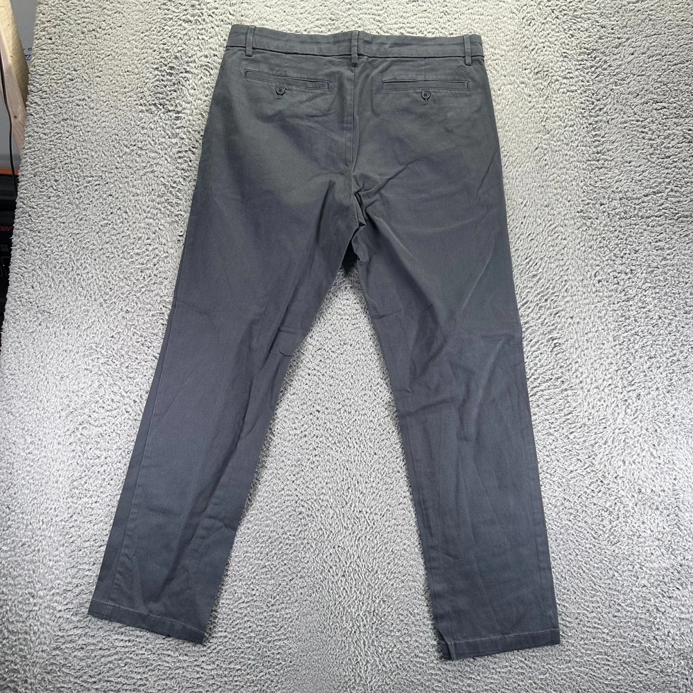Banana Republic Pant Mens 34x32‎ Gray Cotton Chino Straight Leg Preppy Business